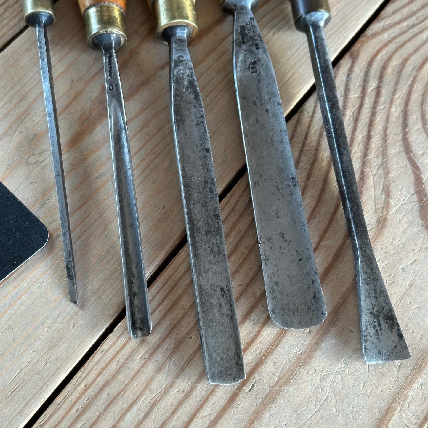 D1918 Vintage 5x Carving CHISEL Set ADDIS