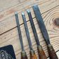 N1762 Vintage 4 x ADDIS Carving GOUGE CHISEL Set