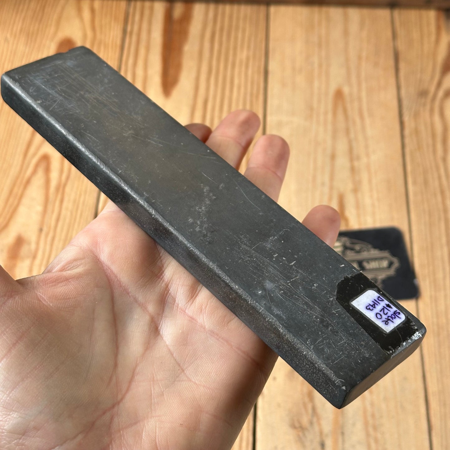 D1143 Vintage Blue Dragons Tongue WELSH natural sharpening stone BARBER HONE