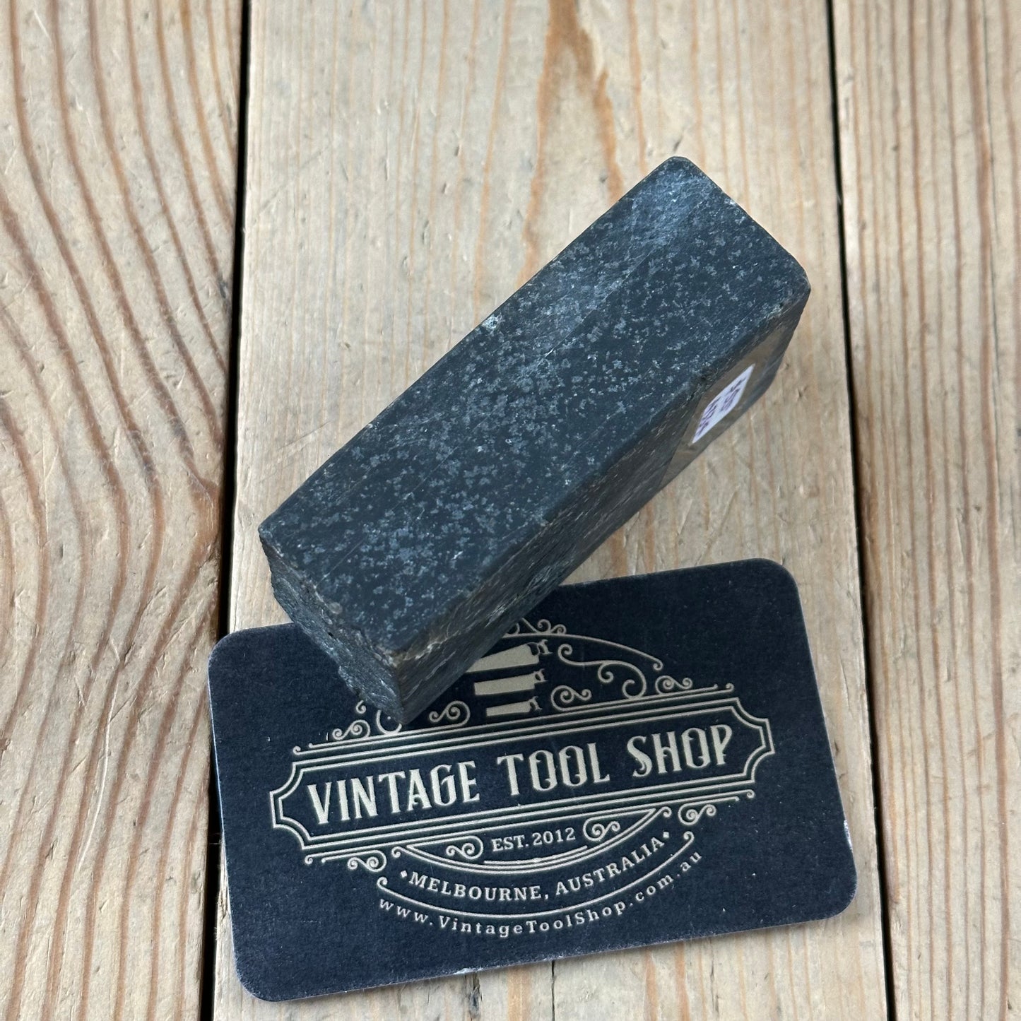 A334 Vintage BLACK & BROWN TURKEY STONE Natural Sharpening OILSTONE oil
