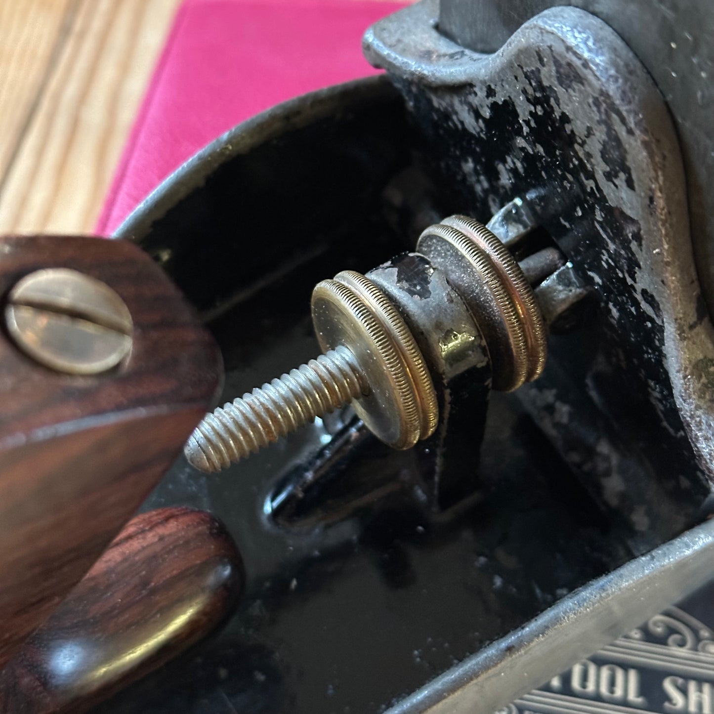 N1702 Vintage STANLEY no.112 scraper PLANE Rosewood handles