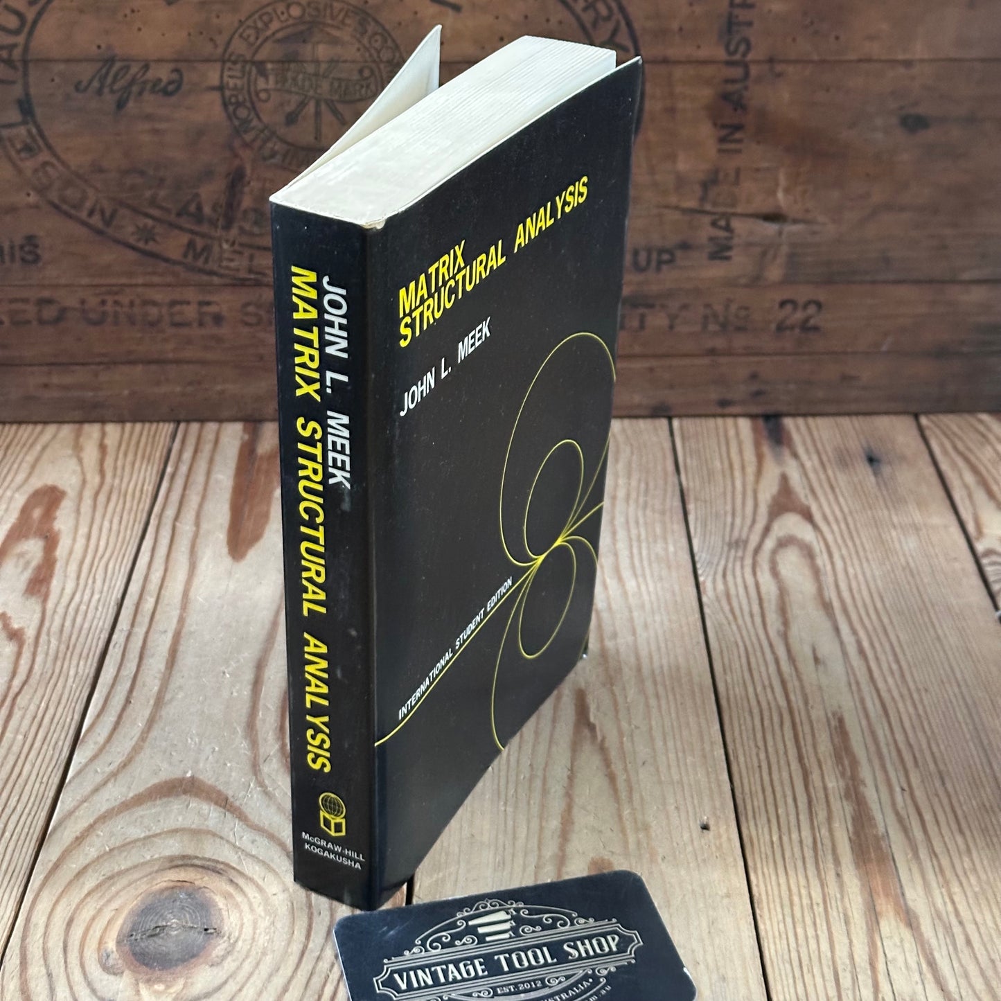 XBN160 Vintage 1971 BOOK MATRIX STRUCTURAL ANALYSIS by J.L.Meek