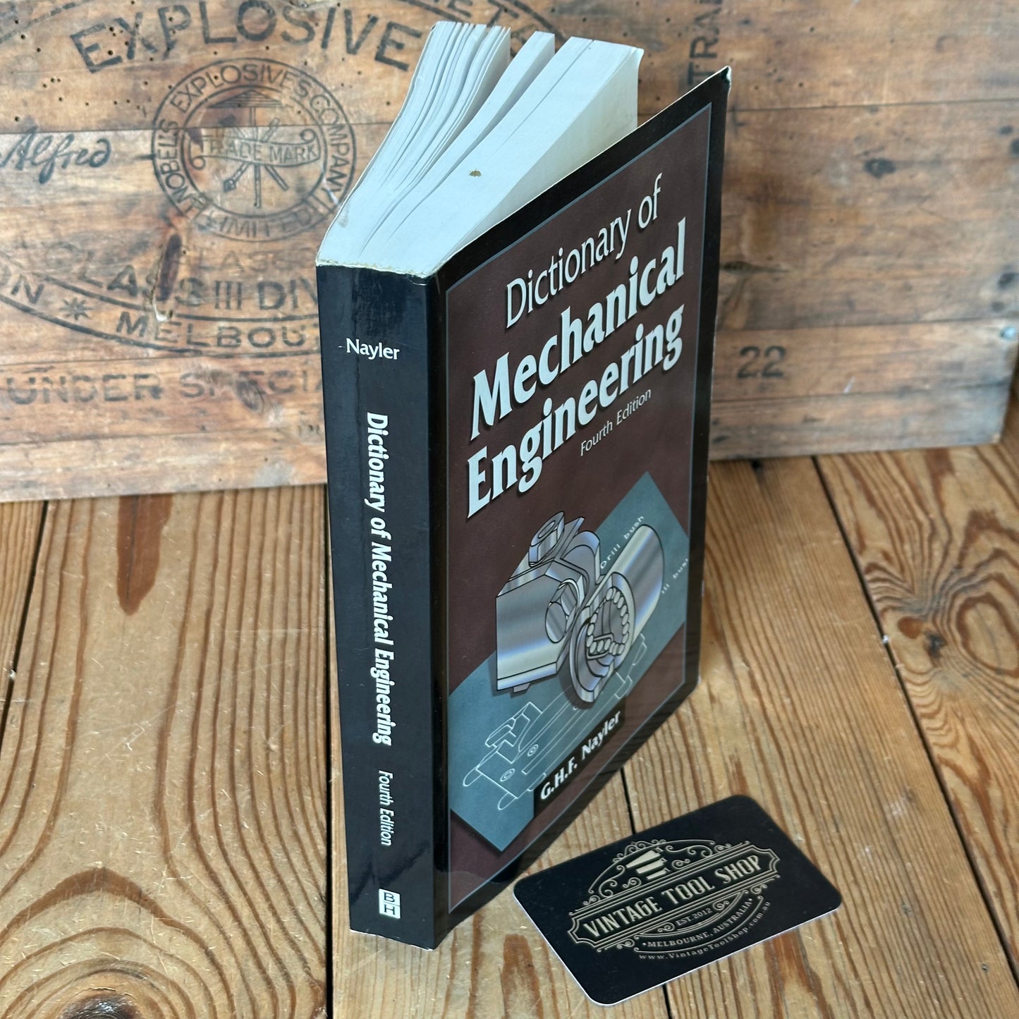 XBN59 Vintage 1996 Dictionary of Mechanical Engineering 4th Edition BOOK by G.H.F.Nayler