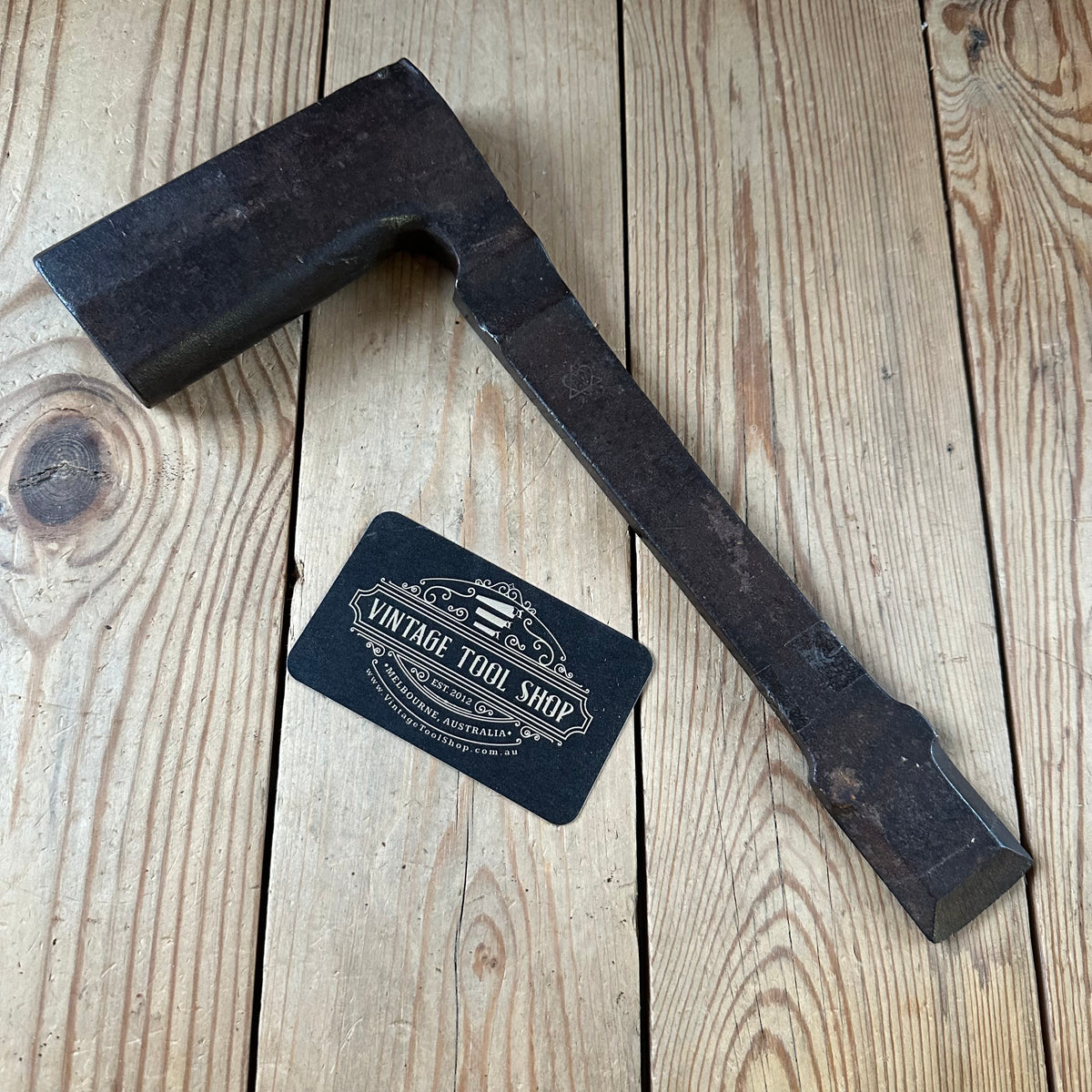 T9874 WILD! Antique AUSTRIAN kreuzaxt, laminated steel