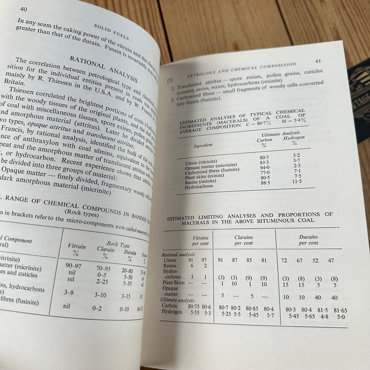 N2050 Vintage BOOK FUELS and FUEL TECHNOLOGY Vol 1 A Summarised Manual by W.Francis