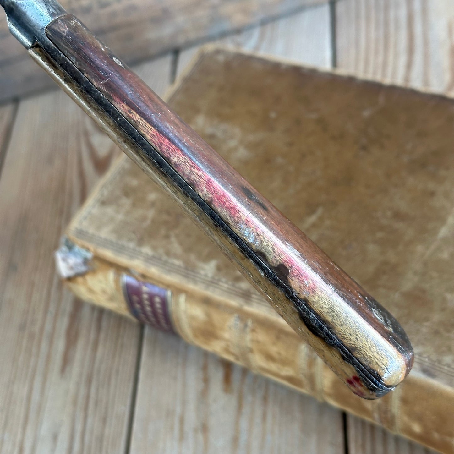 N842 LARGE! Vintage W.R.HUMPHREYS & Co SHEFFIELD spring steel SPATULA with Rosewood handle