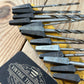 H2515 Vintage BOXED mixed set of 13 x CLEVELAND style wood drill BITS brace BIT set