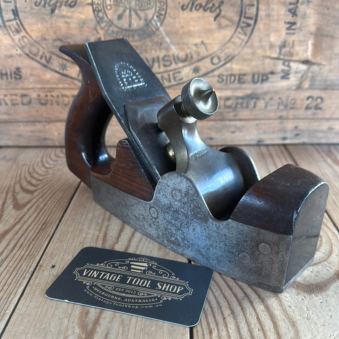 SOLD N1033 Antique MATHIESON Scotland SMOOTHING plane Rosewood