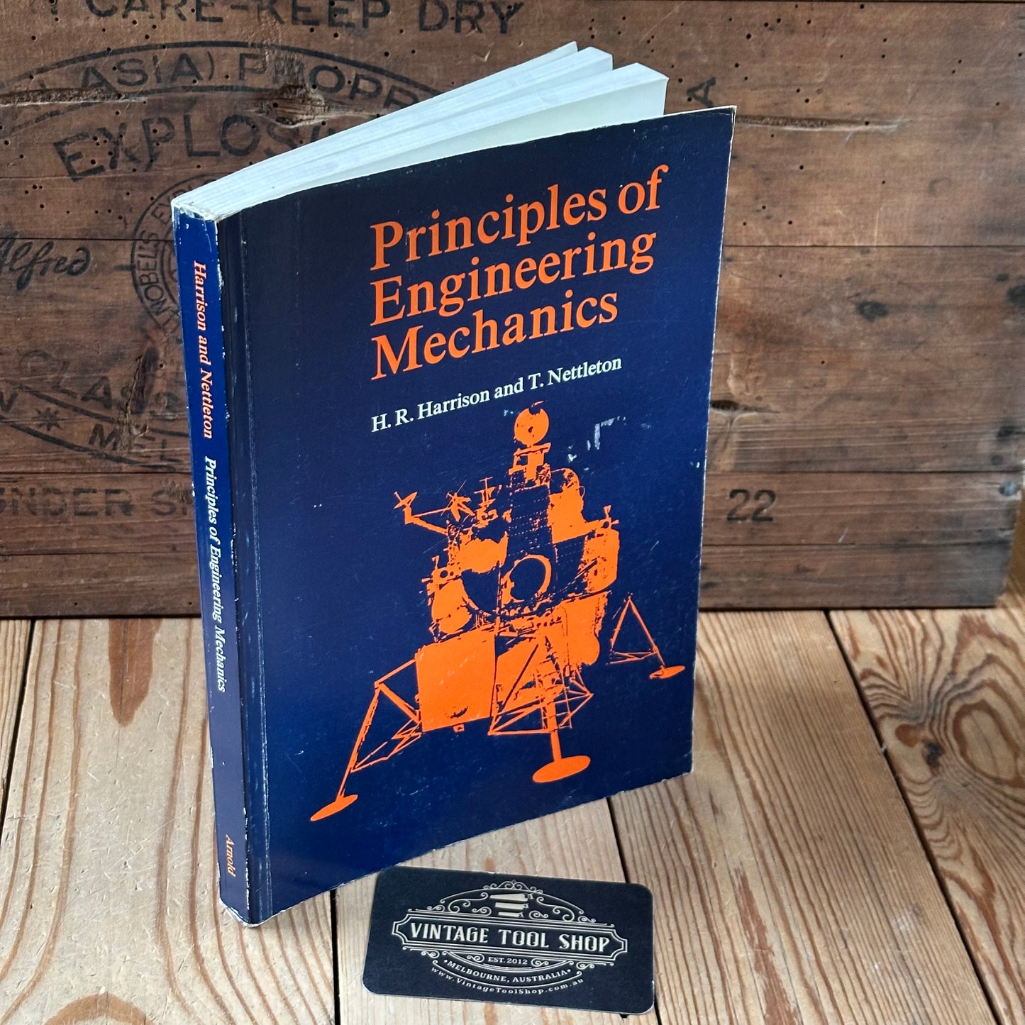 XBN62 Vintage 1979 PRINCIPLES of ENGINEERING MECHANICS BOOK by H.R.Harrison & T.Nettleton