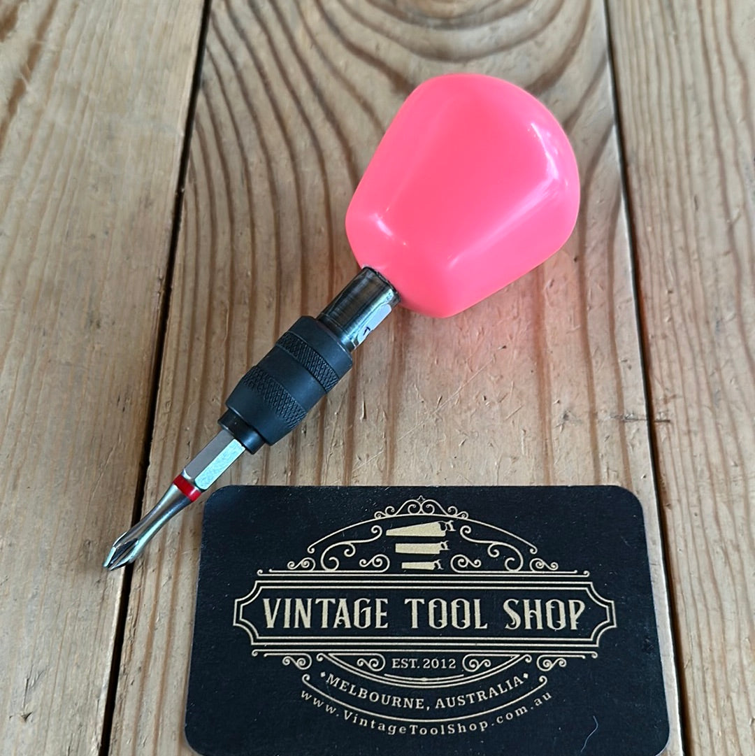 TR150 Repurposed BARBIE hot pink POOL BALL HEX TIP DRIVER by Tony Ralph