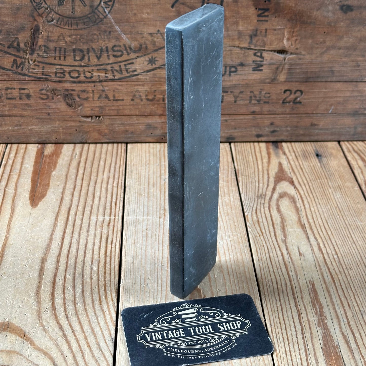 D1143 Vintage Blue Dragons Tongue WELSH natural sharpening stone BARBER HONE