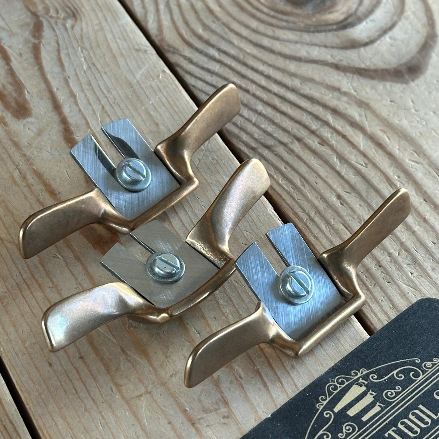 N900 Vintage set of 3 ALDON DETROIT BRONZE MINI SPOKESHAVES spoke shave