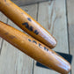 H2004 Vintage 2 x MARPLES England Bevel CHISELS Boxwood Handles
