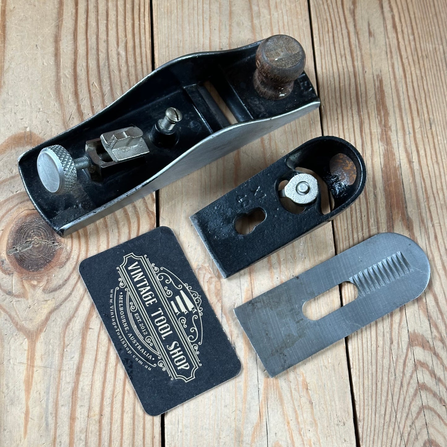 H2466 Vintage STANLEY England No.220 BLOCK PLANE