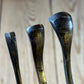 N1750 Vintage set of 3 x English made SPOON GOUGES Carving chisels
