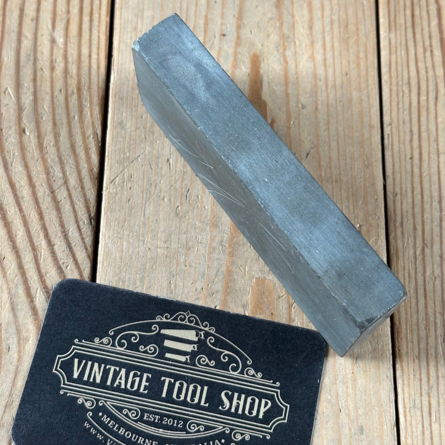 A329 Vintage DALMORE BLUE Scottish Razor BARBER HONE sharpening stone waterstone