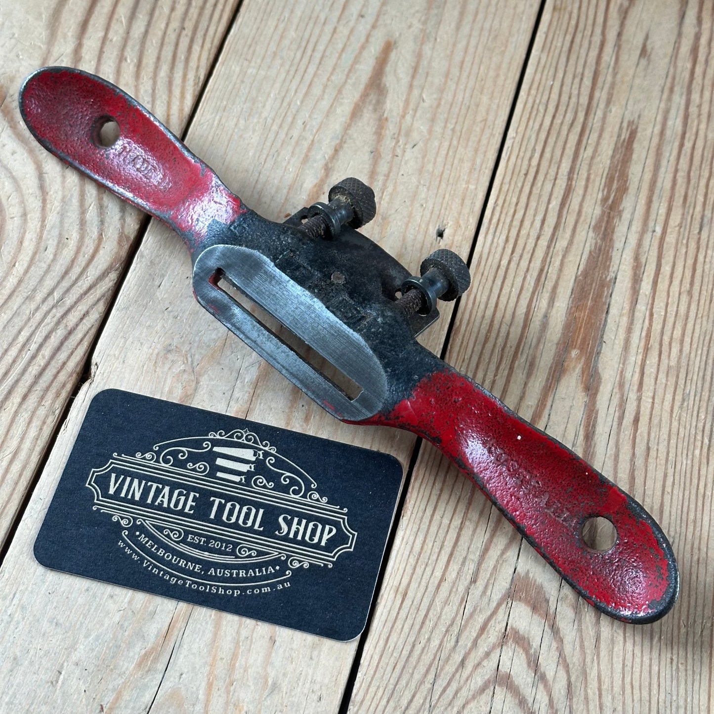 N1811 Vintage FALCON Australia No.F151 adjustable flat base SPOKESHAVE spoke shave
