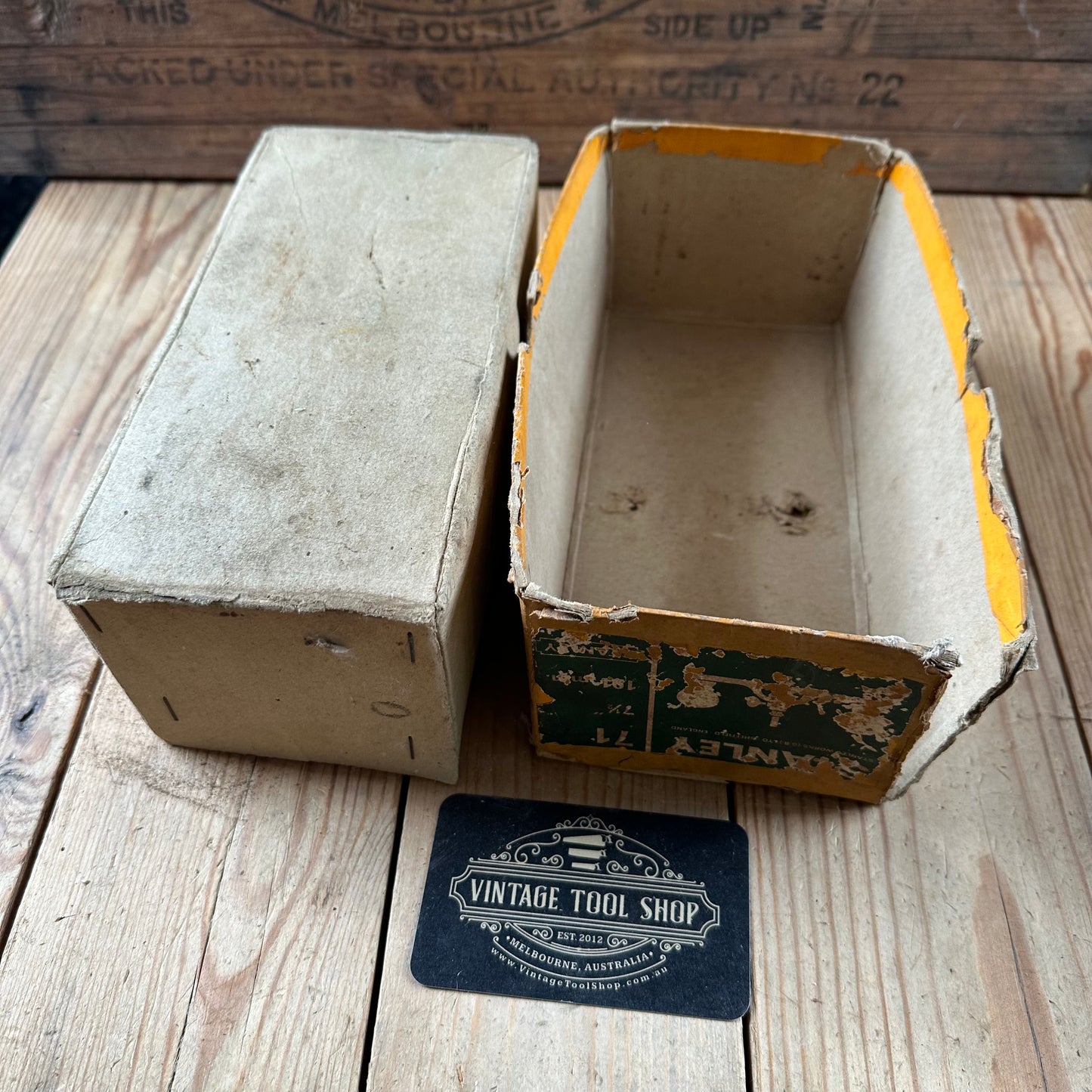 H2312 Vintage STANLEY England No.71 Router PLANE IOB