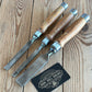 N463 Vintage set of 3 x TITAN Australia No:101 Registered Firmer CHISELS