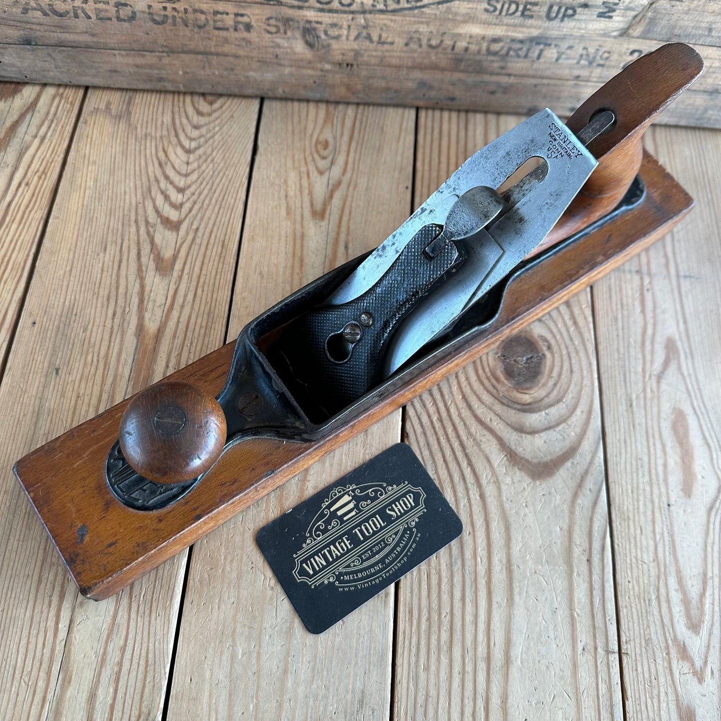 N1225 Antique STANLEY Rule & Level No.26 transitional plane