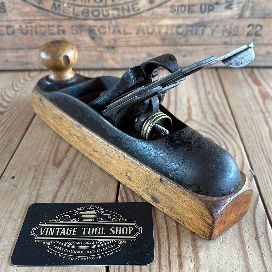 N1021 Antique STANLEY Rule & Level No.25 LOW ANGLE transitional plane