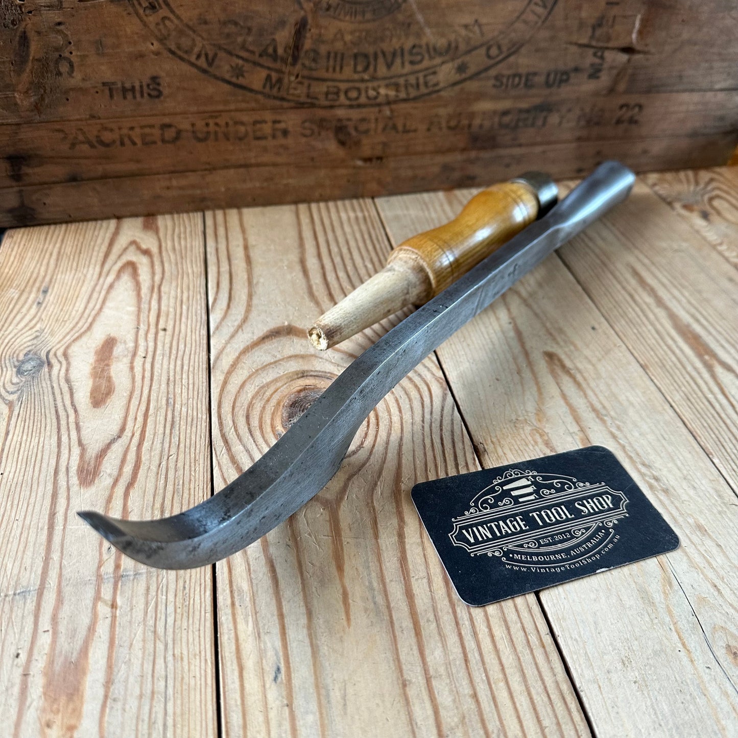 H2511 TIDY! Antique WARD 1/2" SWAN NECK Mortise CHISEL