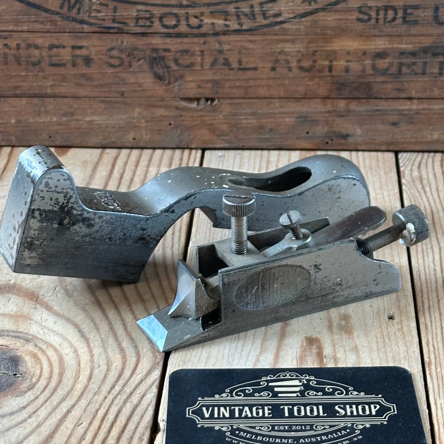 N1846 Vintage STANLEY USA 1907 No.93 Rabbet REBATE Shoulder CHISEL PLANE
