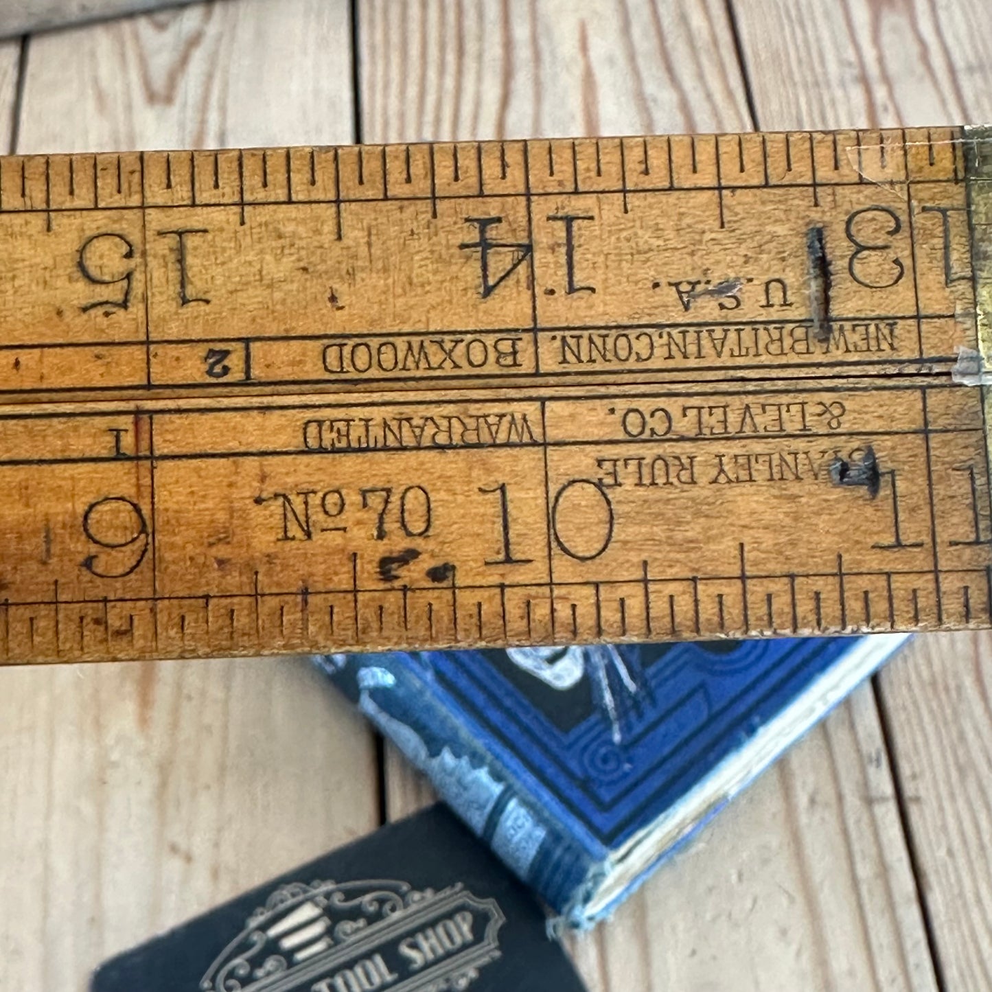 H1596 Vintage STANLEY RULE & Level Co. USA No.70 2ft 24” imperial BOXWOOD RULER