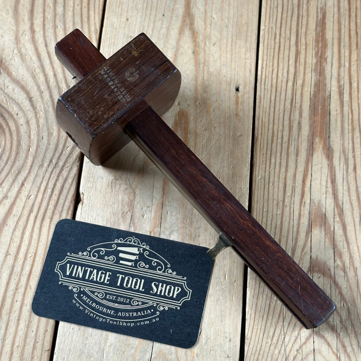 D2101 Vintage ATKINS England made Rosewood & BRASS Mortise and marking GAUGE