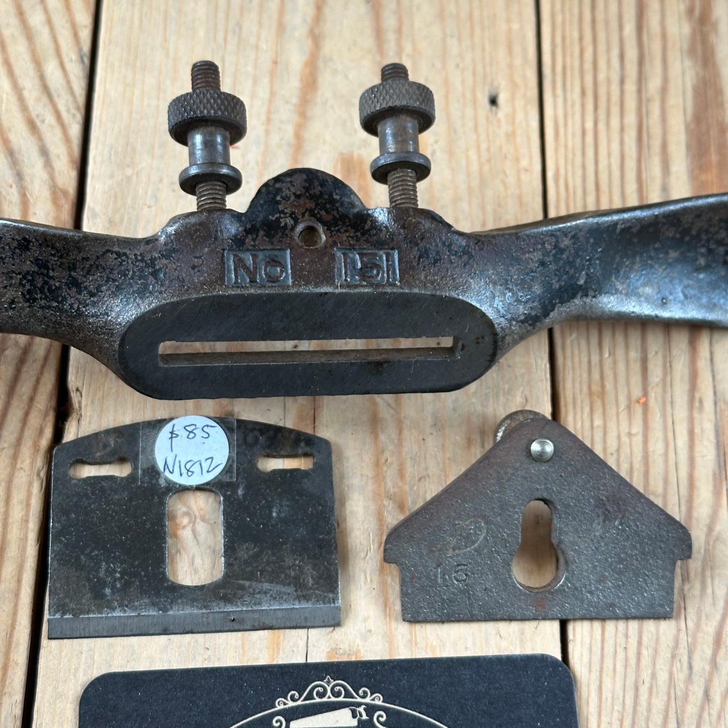 N1812 Vintage STANLEY England No.151 adjustable flat base SPOKESHAVE spoke shave
