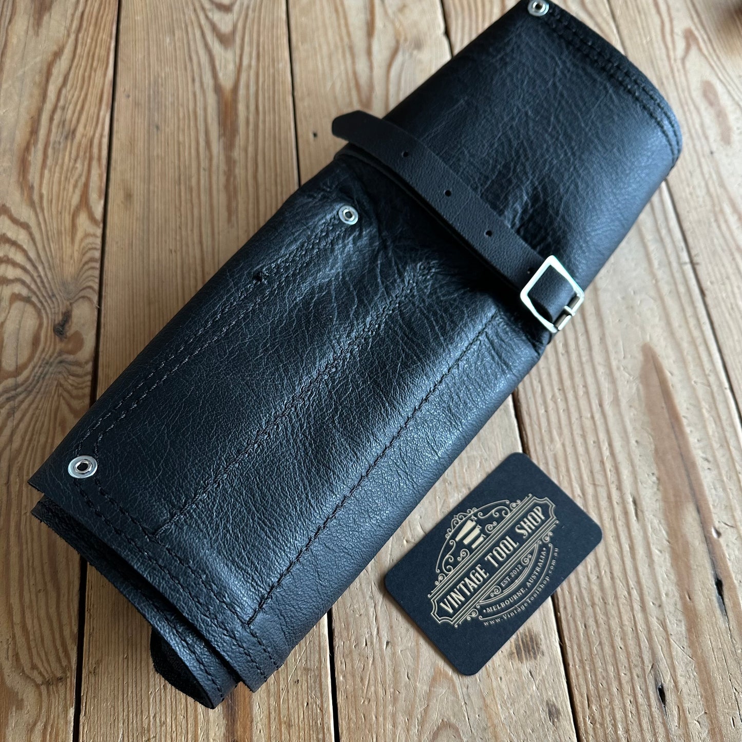 NEW! AUSTRALIAN made genuine leather CHISEL ROLL bag for 9 chisels