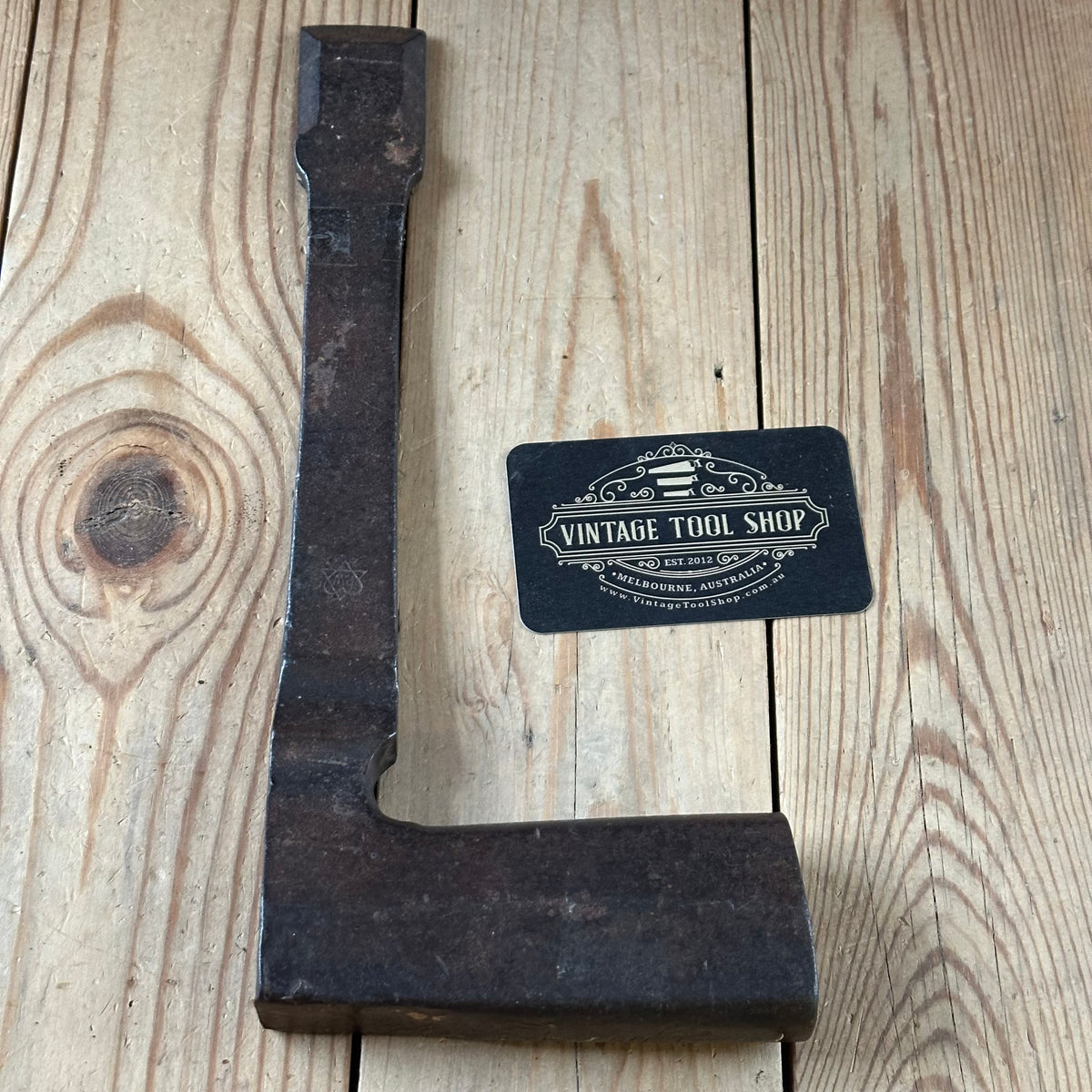 T9874 WILD! Antique AUSTRIAN kreuzaxt, laminated steel