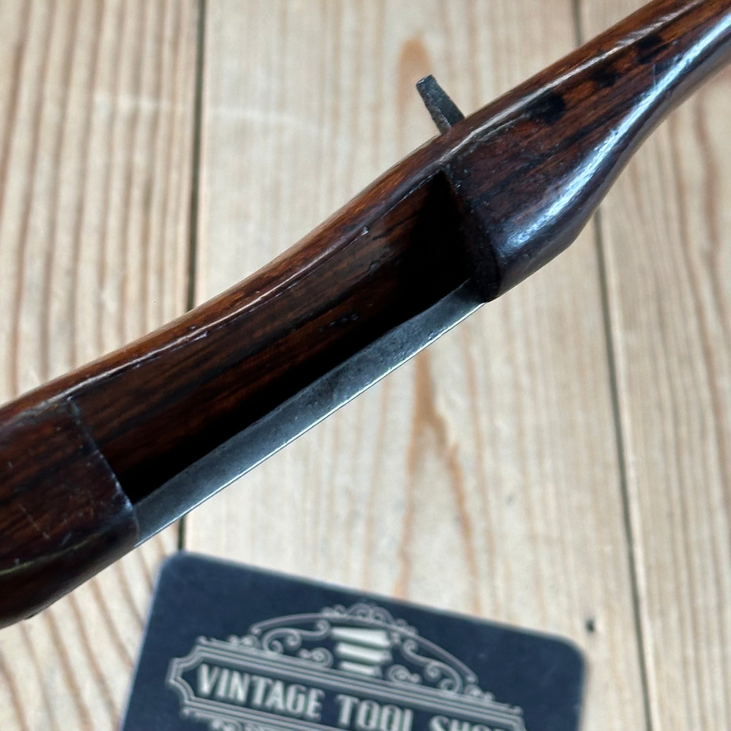 SOLD. H543 Vintage BRAZILIAN Rosewood & Gidgee SPOKESHAVE spoke shave