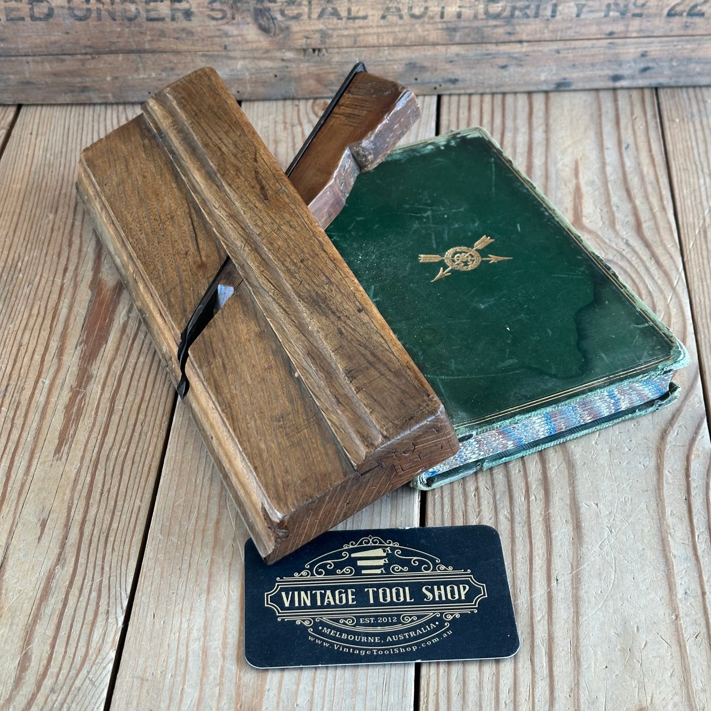 Y1857 Vintage COOL FRENCH OAK Wooden OGEE MOULDING PLANE