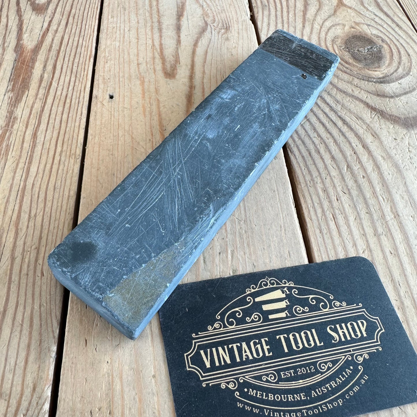 A366 Vintage German THURINGIAN SLATE waterstone SHARPENING STONE