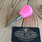 TR131 Repurposed hot BARBIE PINK POOL BALL awl by Tony Ralph