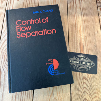 XBN61 Vintage 1976 Control of Flow Separation BOOK by P.K.Chang