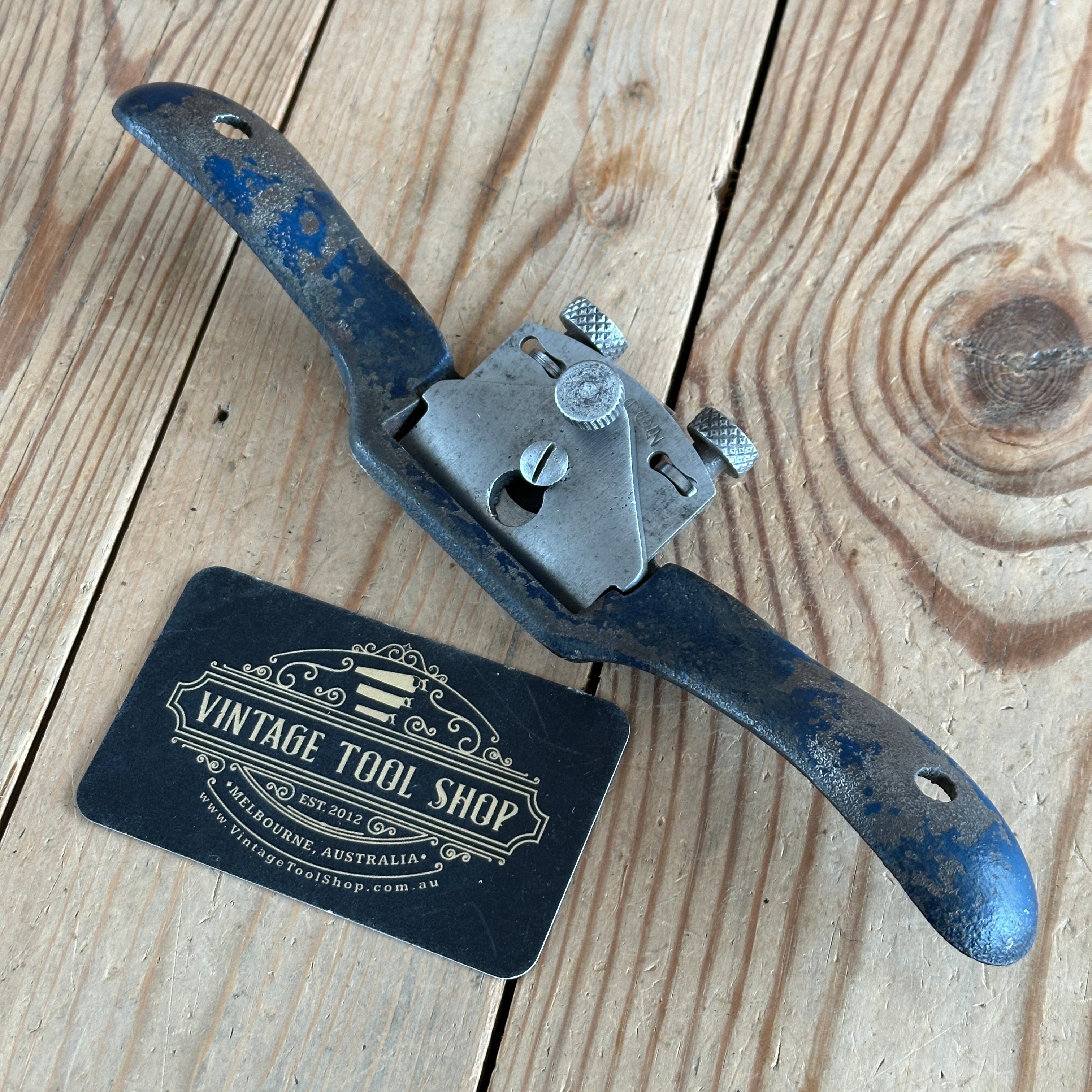 SOLD H1224 RARE! Vintage Australian FALCON F151r CONVEX SPOKESHAVE spo ...