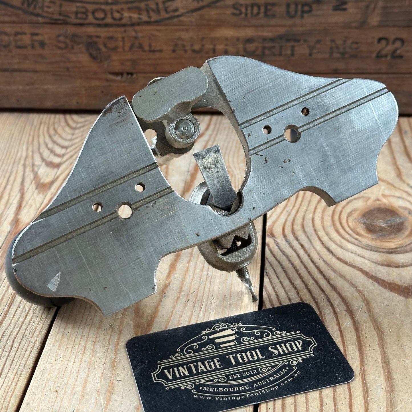 H2312 Vintage STANLEY England No.71 Router PLANE IOB