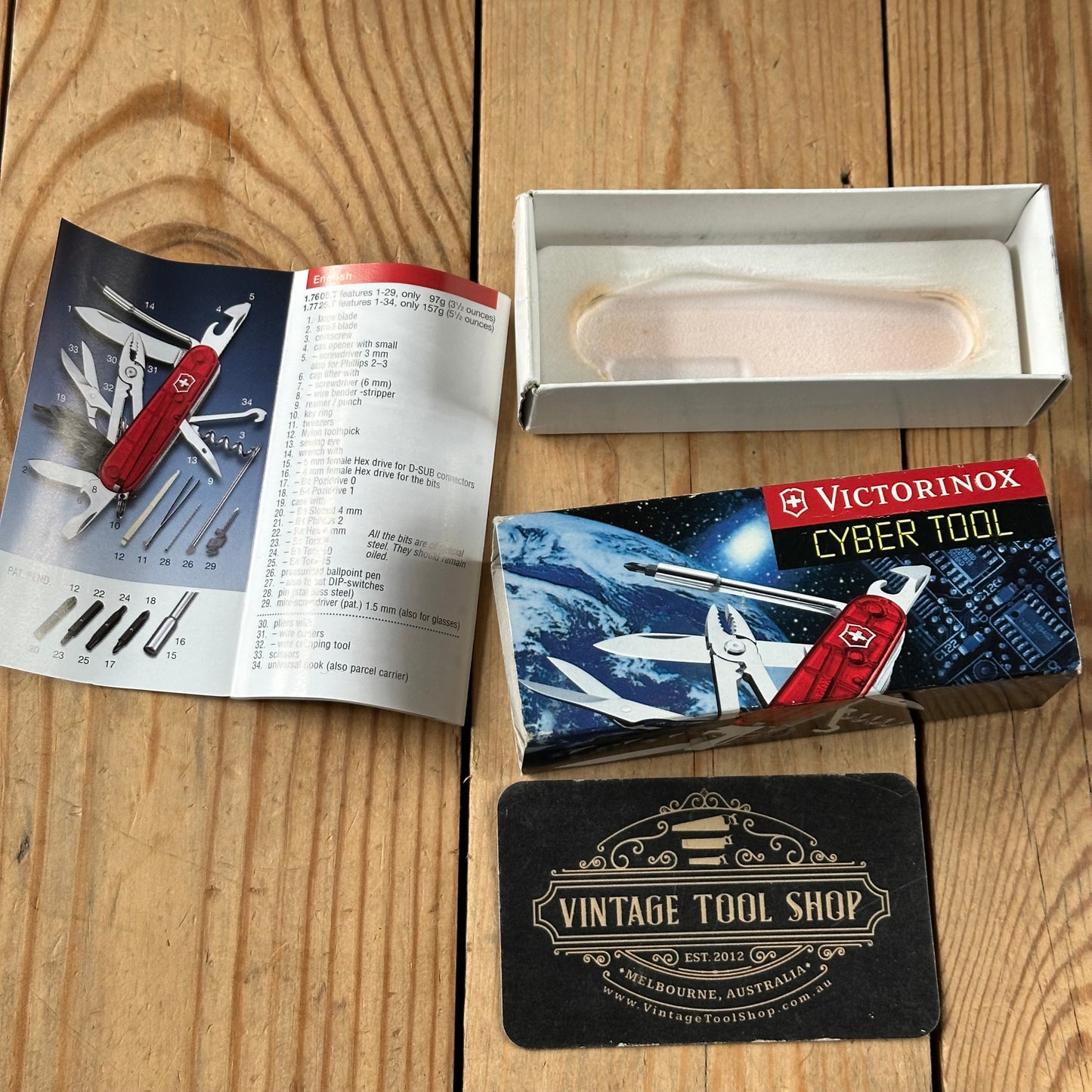 K54 NEW! Victorinox CYBERTOOL Medium SWISS ARMY KNIFE Victorinox
