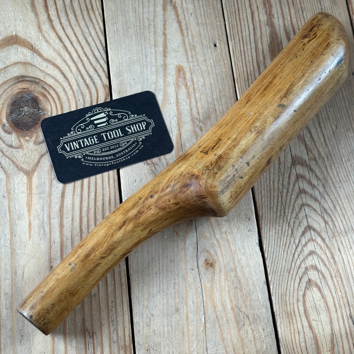 H2453 Vintage BOXWOOD Lead DRESSING STICK plumbers mallet by MONUMENT London