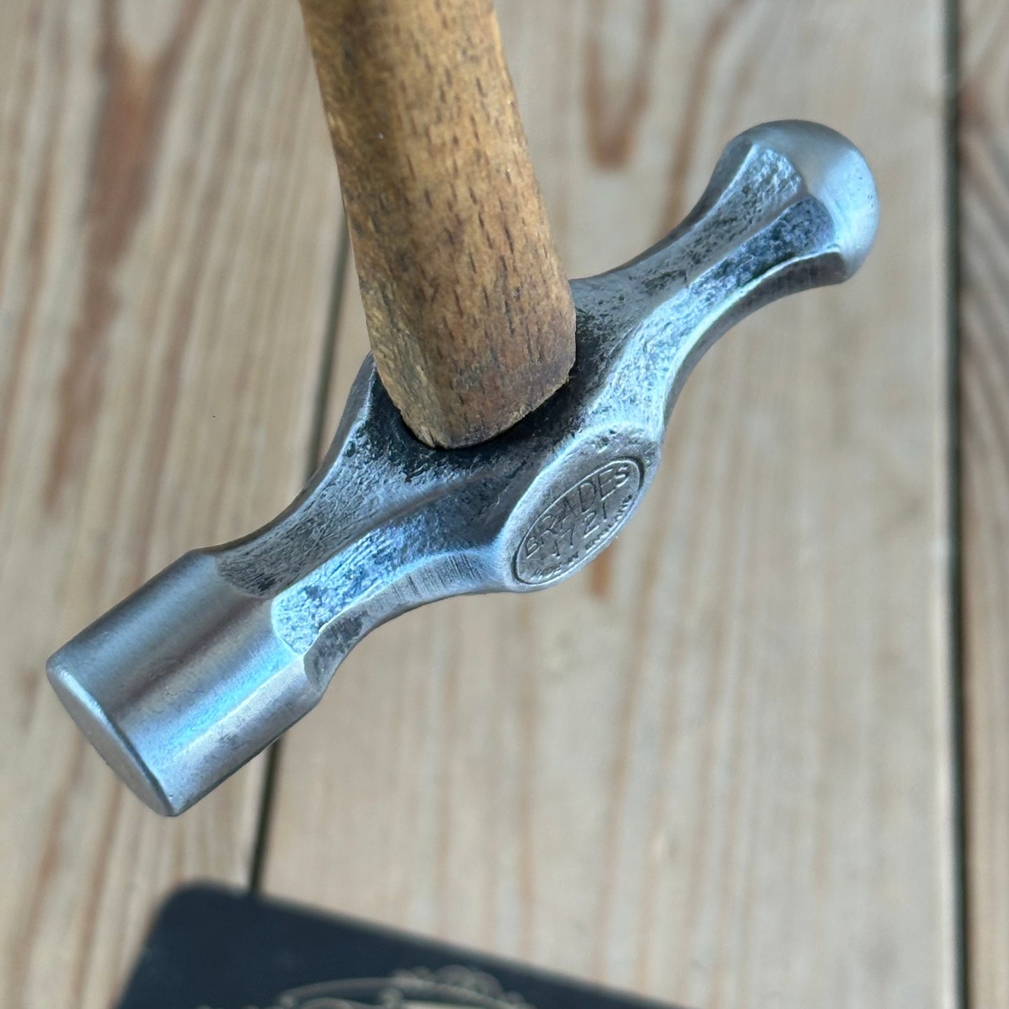 H2358 Vintage BRADES England 1721 Jewellers Ball Peen HAMMER