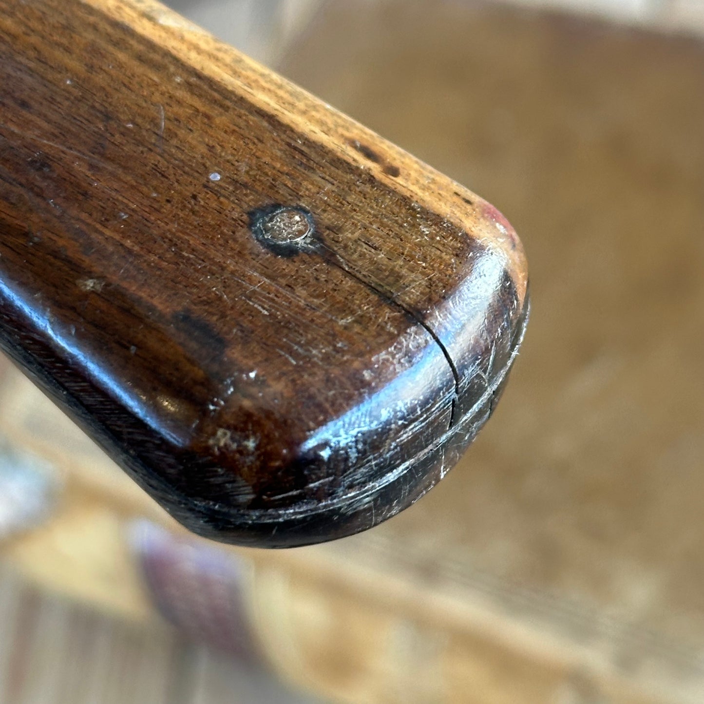 N842 LARGE! Vintage W.R.HUMPHREYS & Co SHEFFIELD spring steel SPATULA with Rosewood handle