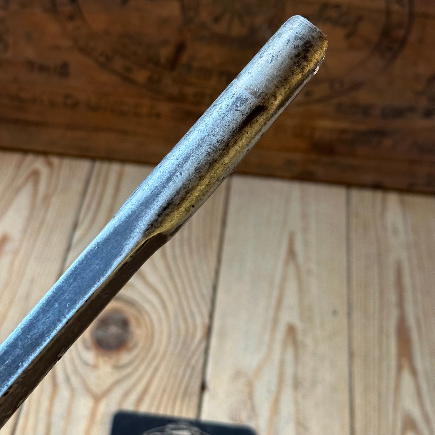 D1900 ANCIENT! Large Antique 19mm EUROPEAN GOUGE Carving CHISEL