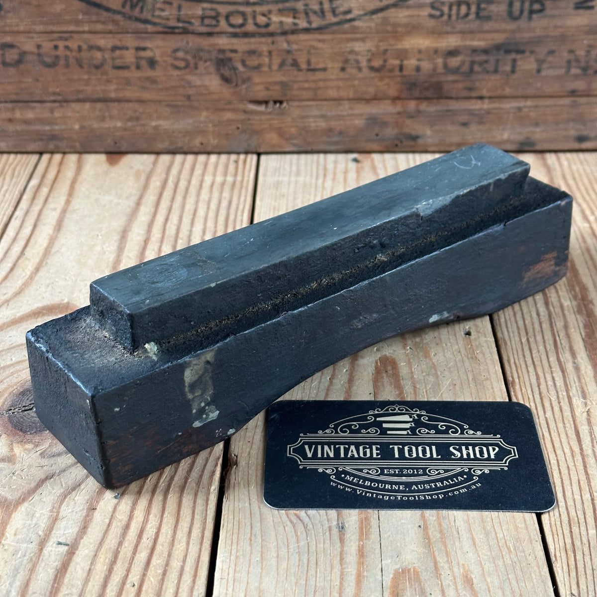 A400 CUTE! Vintage Welsh LLYN IDWAL SHARPENING STONE Mounted Natural Stone