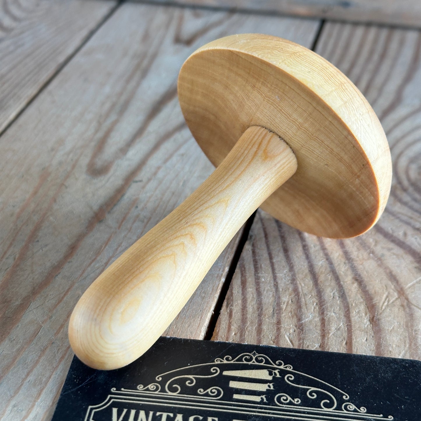 TS6 AUSTRALIAN MADE NEW! Tasmanian Huon Pine  DARNING MUSHROOM mending tool