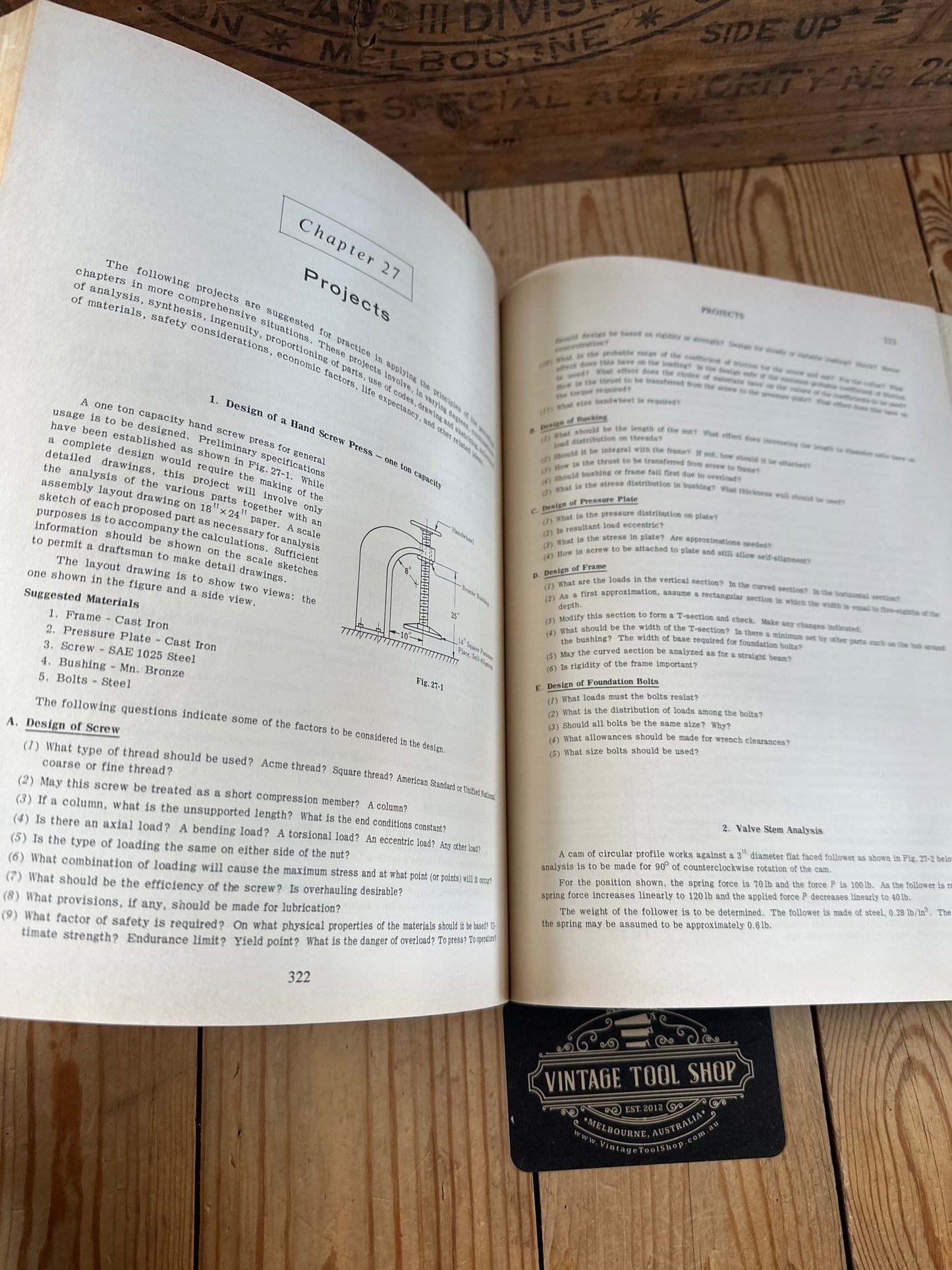 XBN91 Vintage 1961 BOOK SCHAUM'S OUTLINE SERIES Theory and Problems of MACHINE DESIGN by A.S.Hall, A.R.Holowenko & H.G.Laughlin