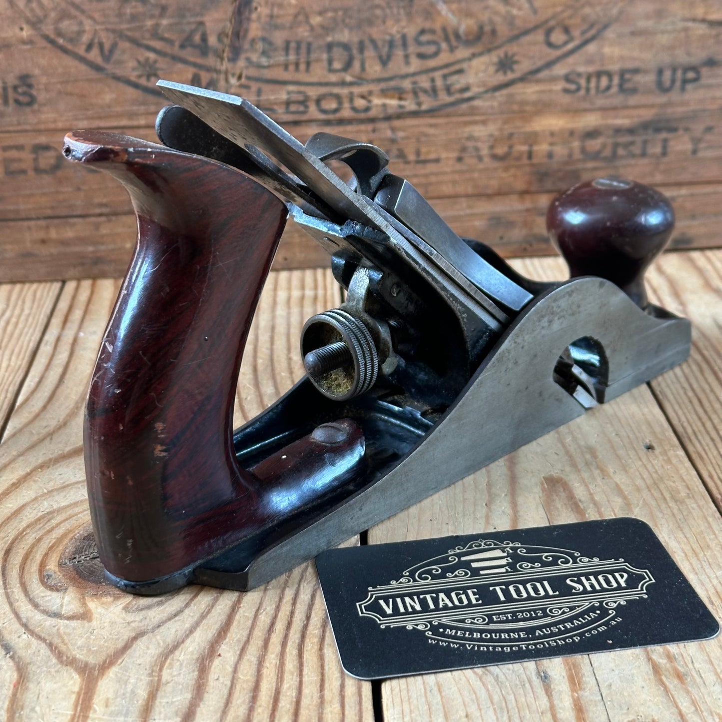 H2558 RARE! Vintage OHIO Tool Co USA No:10 & 1/2 Rabbet REBATE PLANE