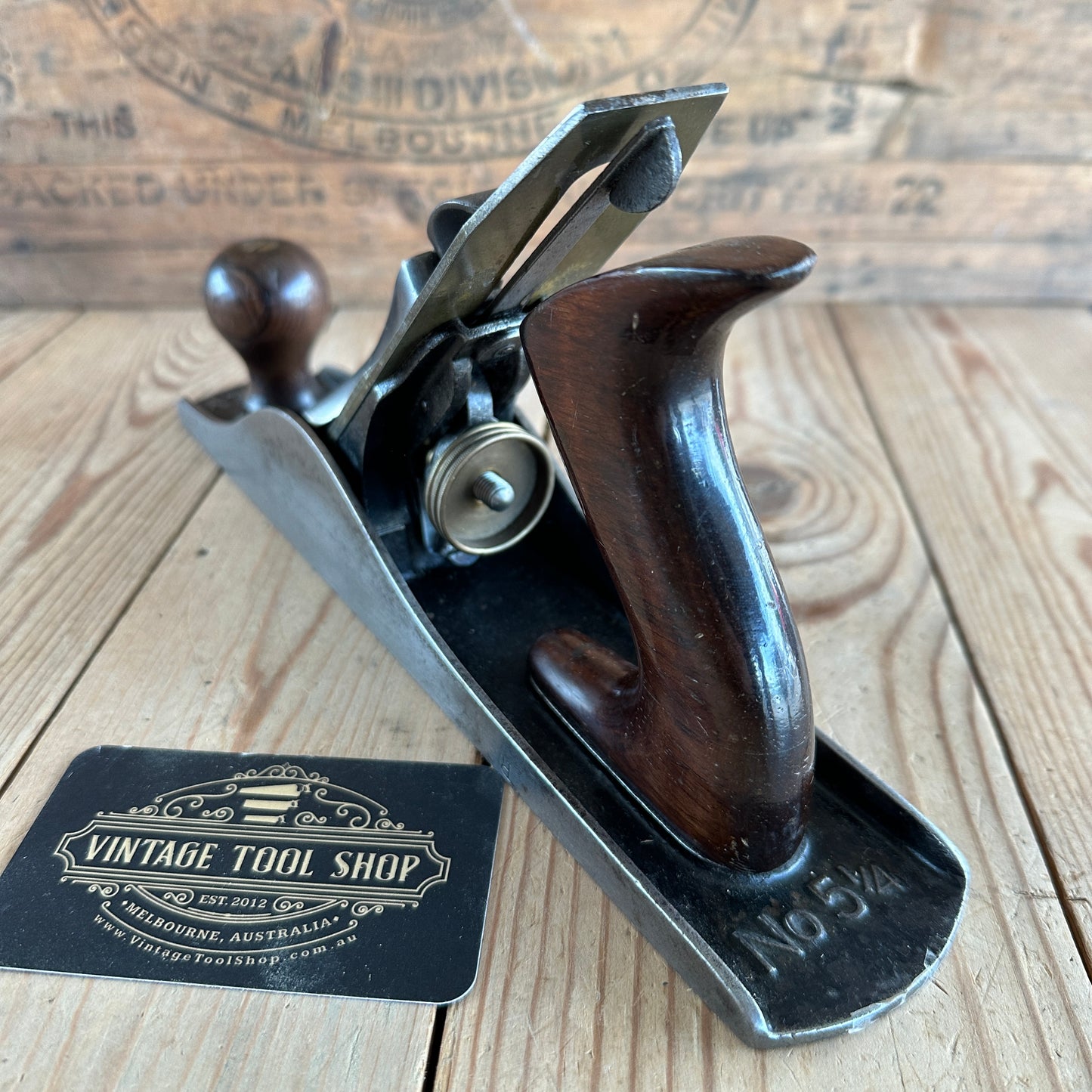 SOLD N1028 Vintage STANLEY USA No.5 1/4c CORRUGATED Junior Jack PLANE