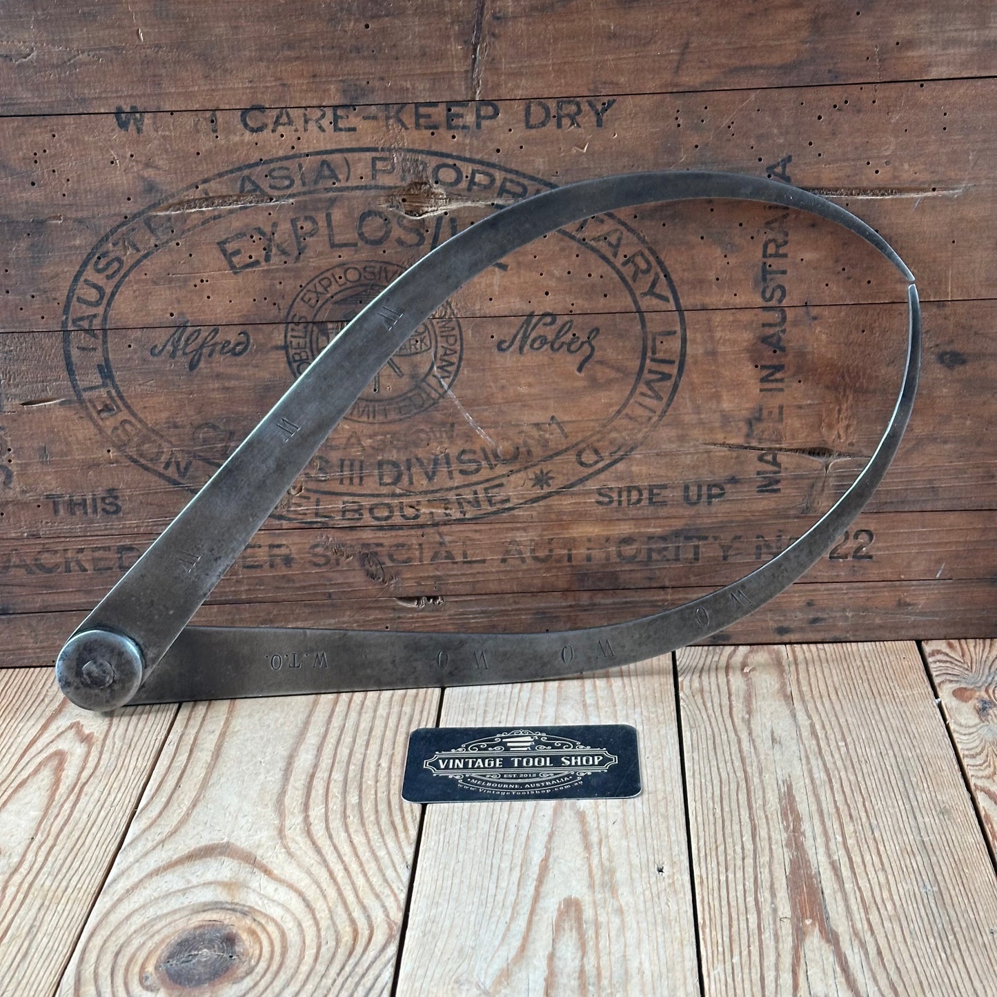 N1860 Vintage extra large 15” OUTSIDE DIAMETER CALIPERS DIVIDERS